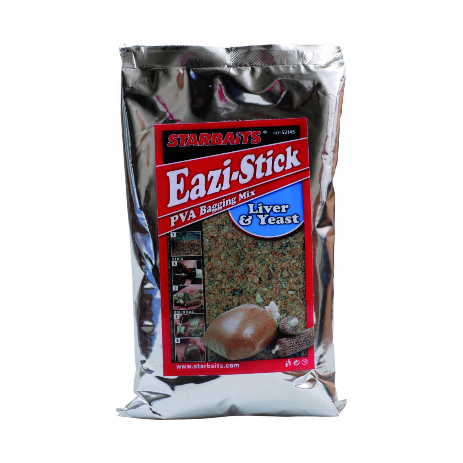Прикормка Starbaits Eazi stick&bag mix liver&yeast печенка 1кг (32.65.66)