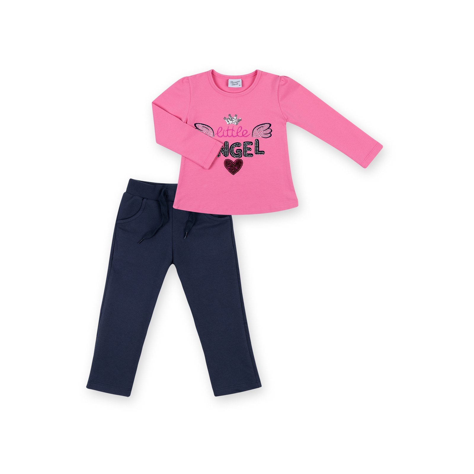Набір дитячого одягу Breeze кофта з брюками "Little Angel" (8261-92G-blue-pink)
