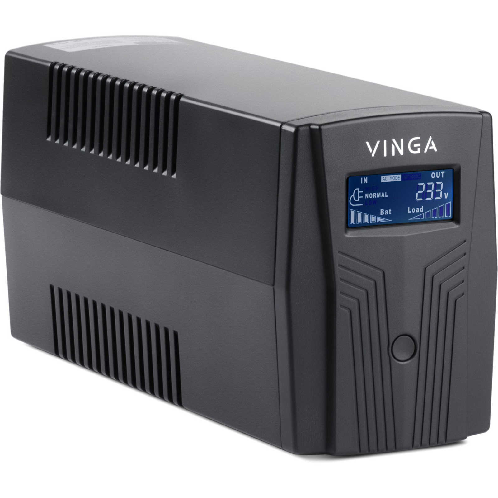Пристрій безперебійного живлення Vinga LCD 1200VA plastic case (VPC-1200P) зображення 2