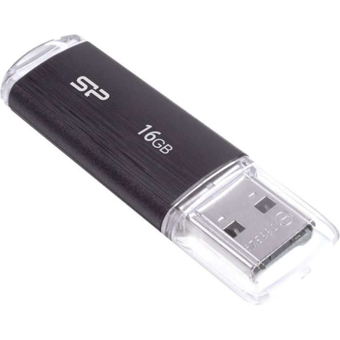 USB флеш накопитель Silicon Power 32GB Ultima U02 Black USB 2.0 (SP032GBUF2U02V1K) изображение 3