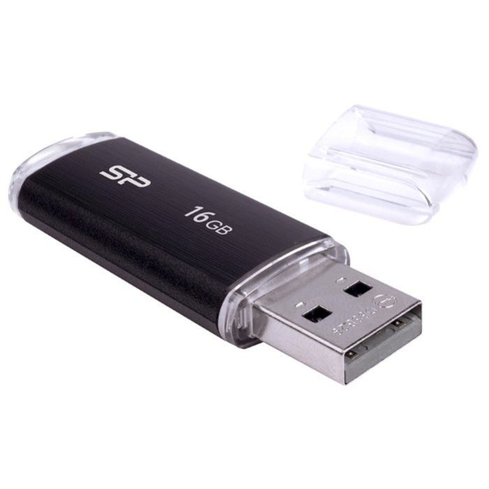 USB флеш накопитель Silicon Power 32GB Ultima U02 Black USB 2.0 (SP032GBUF2U02V1K) изображение 4