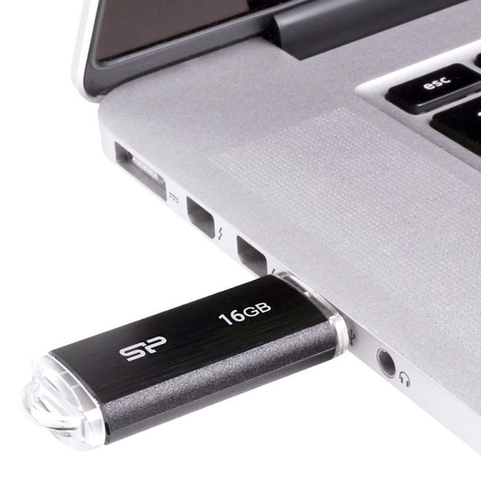USB флеш накопитель Silicon Power 32GB Ultima U02 Black USB 2.0 (SP032GBUF2U02V1K) изображение 5
