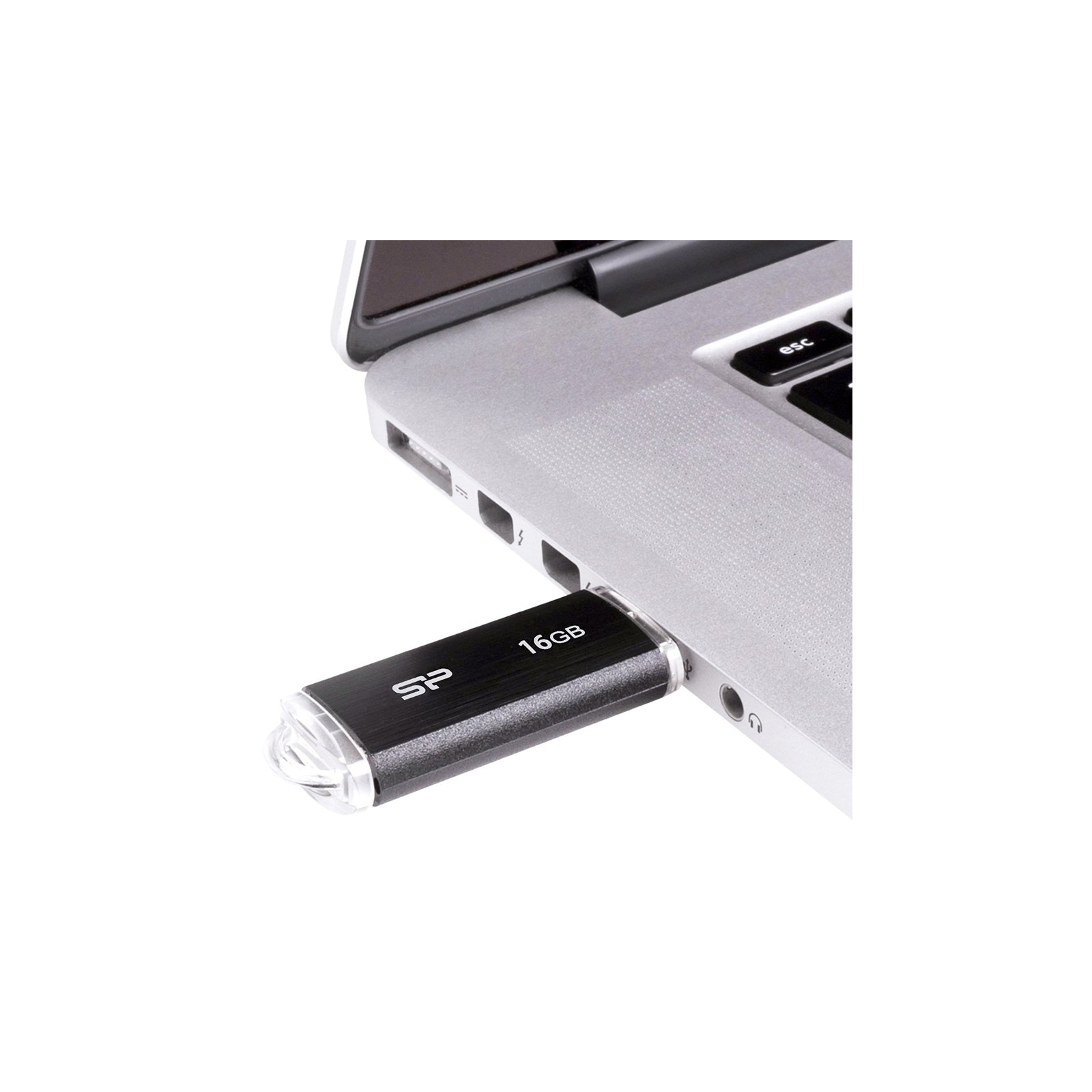 USB флеш накопичувач Silicon Power 8GB Ultima U02 Black USB 2.0 (SP008GBUF2U02V1K) зображення 5