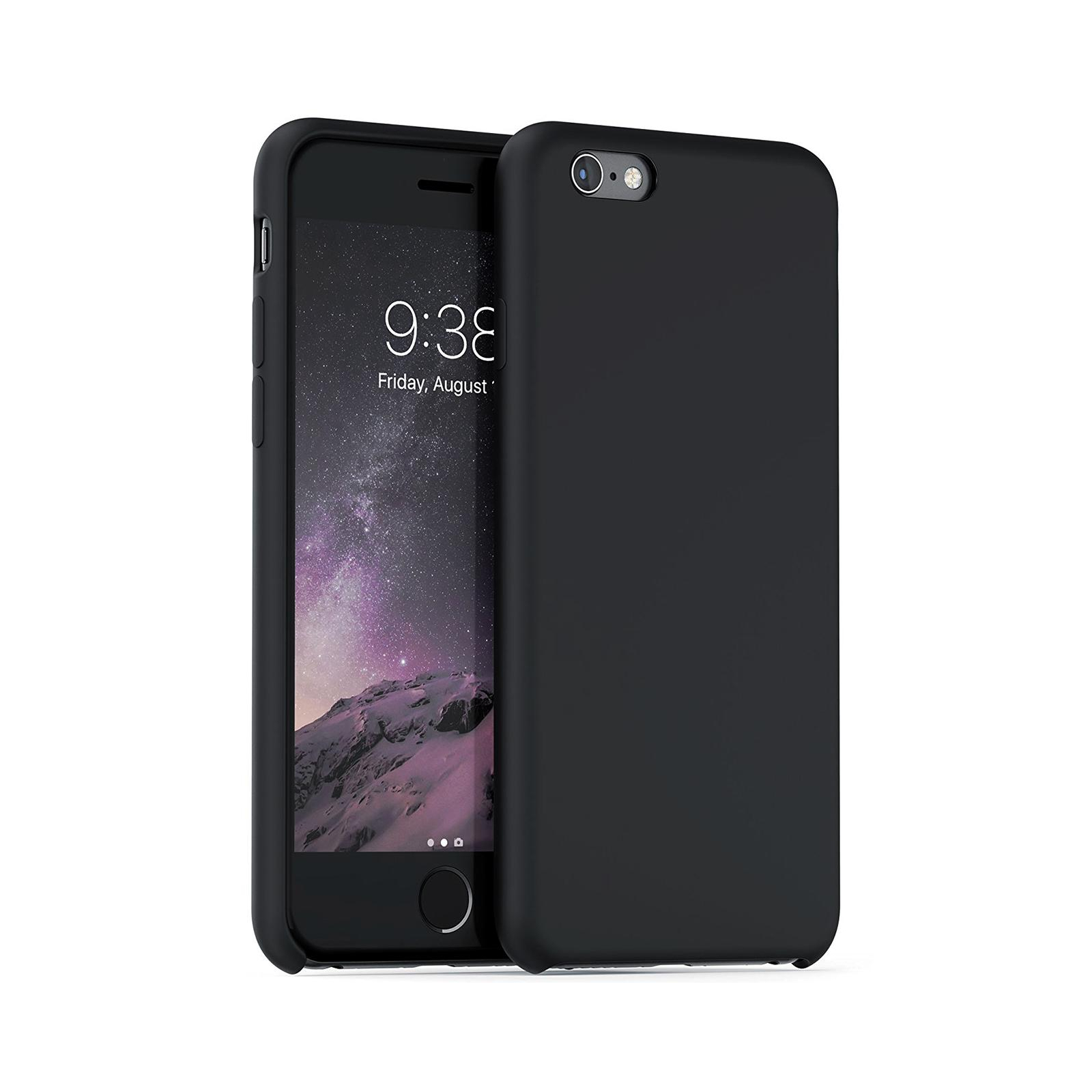 Чохол до мобільного телефона Laudtec для iPhone 6/6s Plus liquid case (black) (LT-I6PLC)