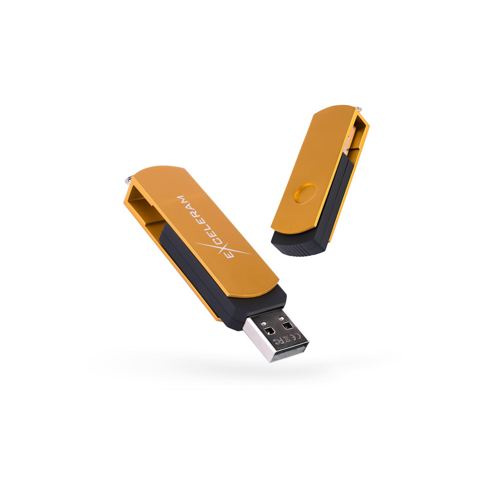 USB флеш накопичувач eXceleram 64GB P2 Series Gold/Black USB 2.0 (EXP2U2GOB64)