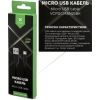 Дата кабель USB 2.0 AM to Micro 5P nylon 1m black Vinga (VCPDCMBN21BK) изображение 4