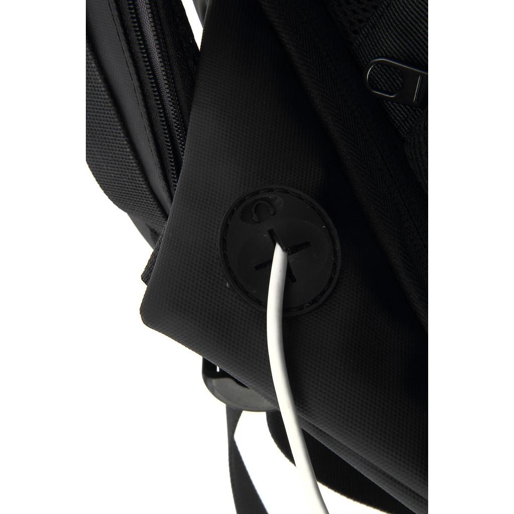 Рюкзак для ноутбука DEF 15.6" DW-01 anti-theft black-gray (378537) изображение 10
