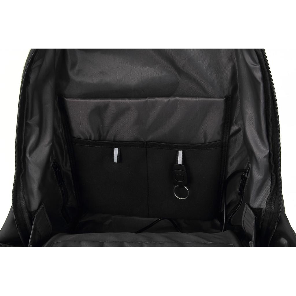 Рюкзак для ноутбука DEF 15.6" DW-01 anti-theft black-gray (378537) изображение 9
