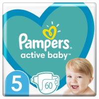 Подгузники Pampers Active Baby Junior Размер 5 (11-16 кг), 60 шт. (8001090948410)