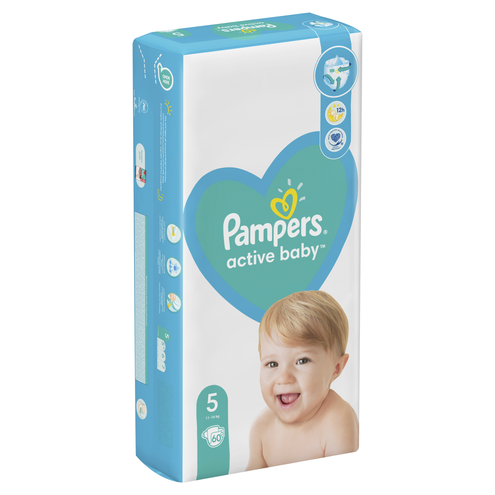 Підгузки Pampers Active Baby Junior Розмір 5 (11-16 кг), 60 шт. (8001090948410) зображення 3