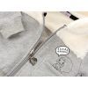 Кофта дитяча Haknur на блискавки з хутряним капюшоном (6943-80G-gray) зображення 5