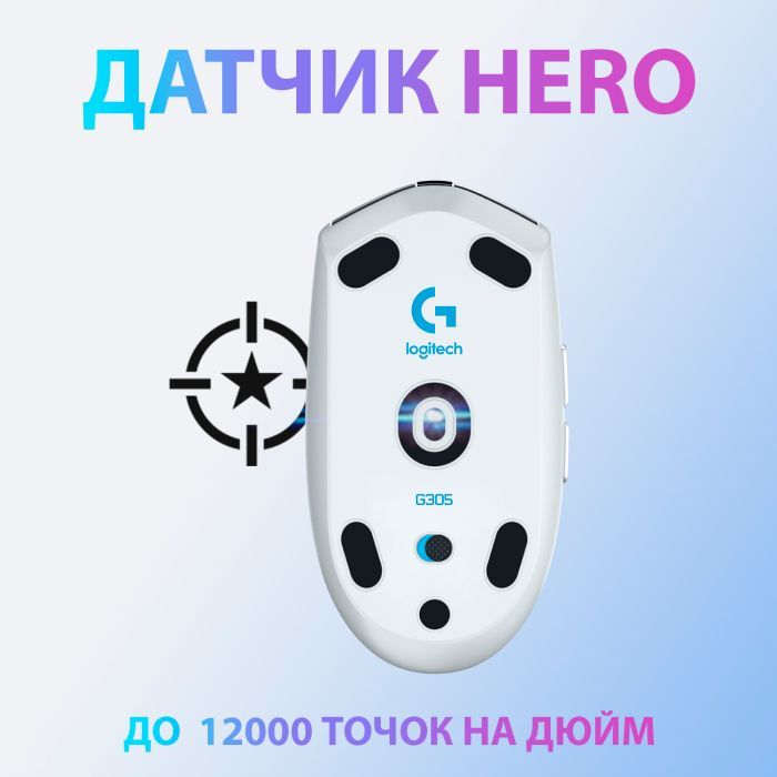 Мышка Logitech G305 Lightspeed Lilac (910-006022) изображение 2