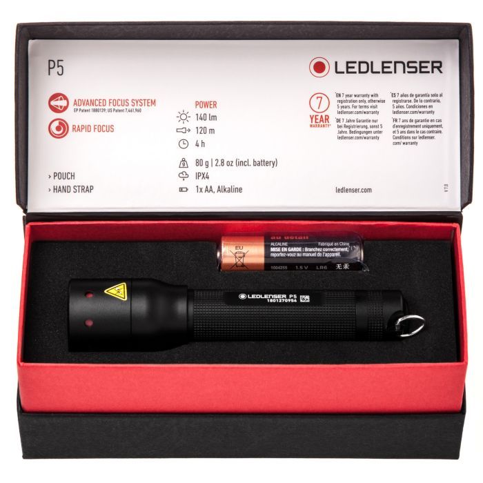 Фонарь LedLenser P5, 140 (500895) изображение 5