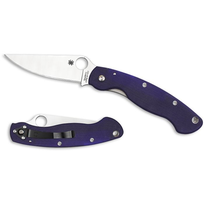 Ніж Spyderco Military, S110V, синий (C36GPDBL) зображення 2