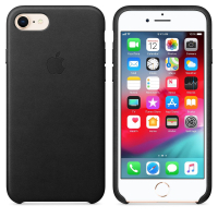 Чехол для мобильного телефона Apple iPhone 8 / 7 Leather Case - Black (MQH92ZM/A)