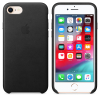 Чехол для мобильного телефона Apple iPhone 8 / 7 Leather Case - Black (MQH92ZM/A)