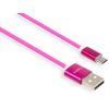 Дата кабель USB 2.0 AM to Micro 5P 1.0m rainbow nylon Vinga (VCPDCMCOLNB1RS) изображение 2