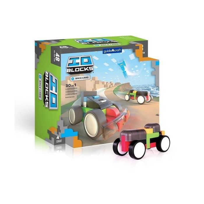 Конструктор Guidecraft IO Blocks Гоночные машины 48 деталей (G9607)