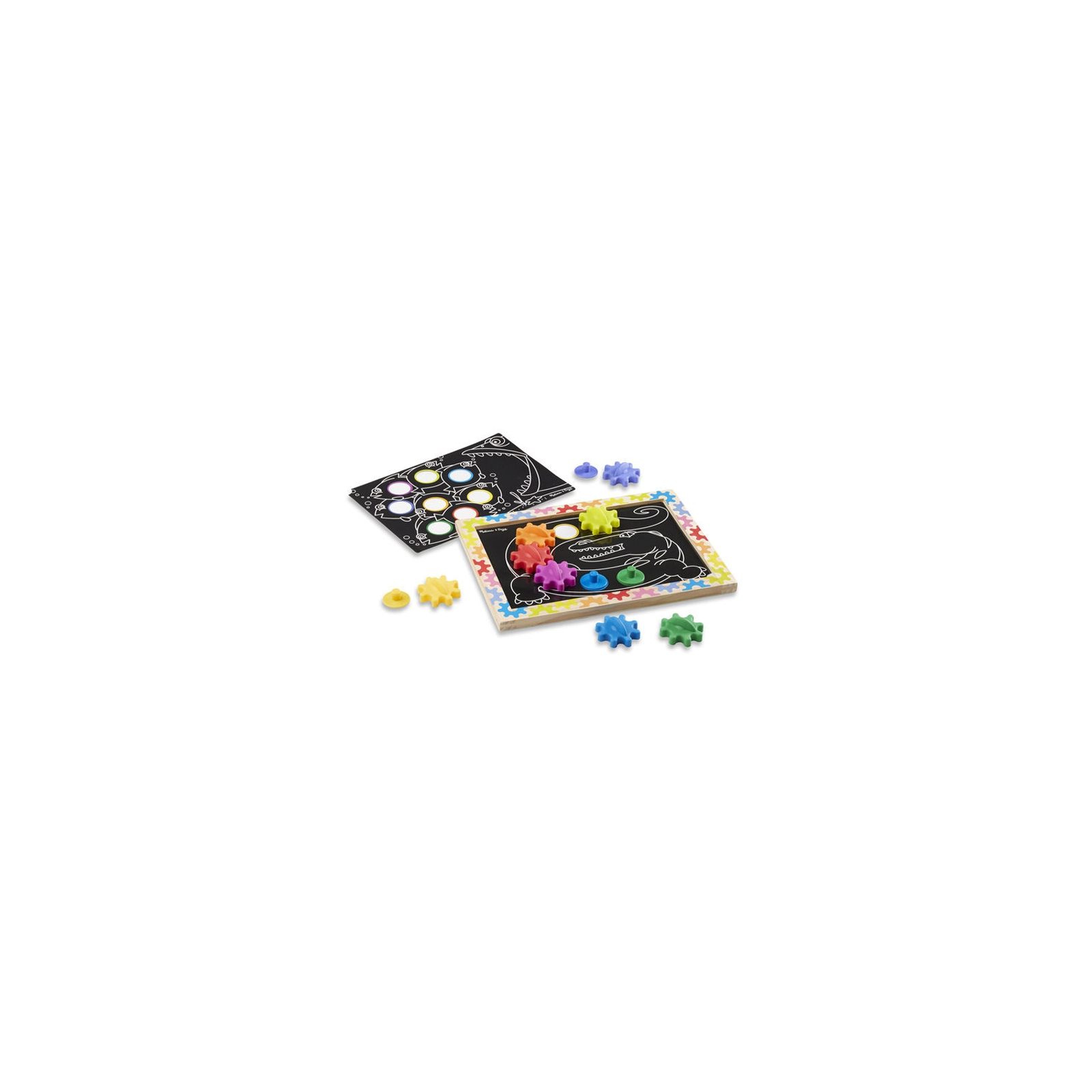 Развивающая игрушка Melissa&Doug МЕГА-набор магнитных шестеренок (MD13745) изображение 5