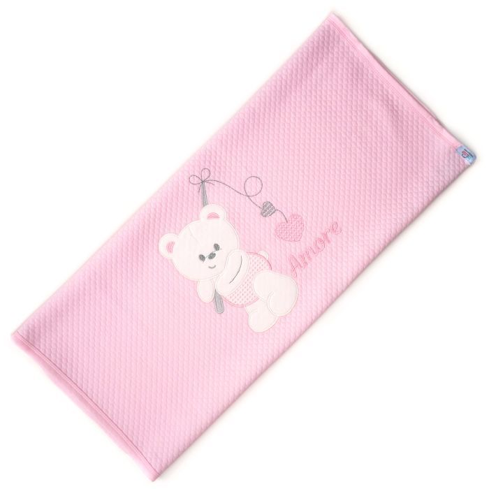 Одеяло детское Breeze с мишкой (64291-pink)
