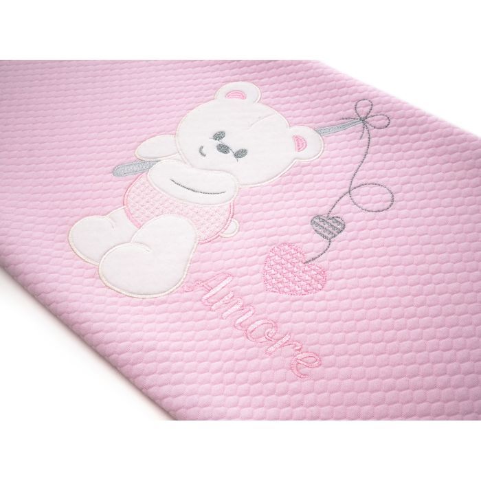 Одеяло детское Breeze с мишкой (64291-pink) изображение 3