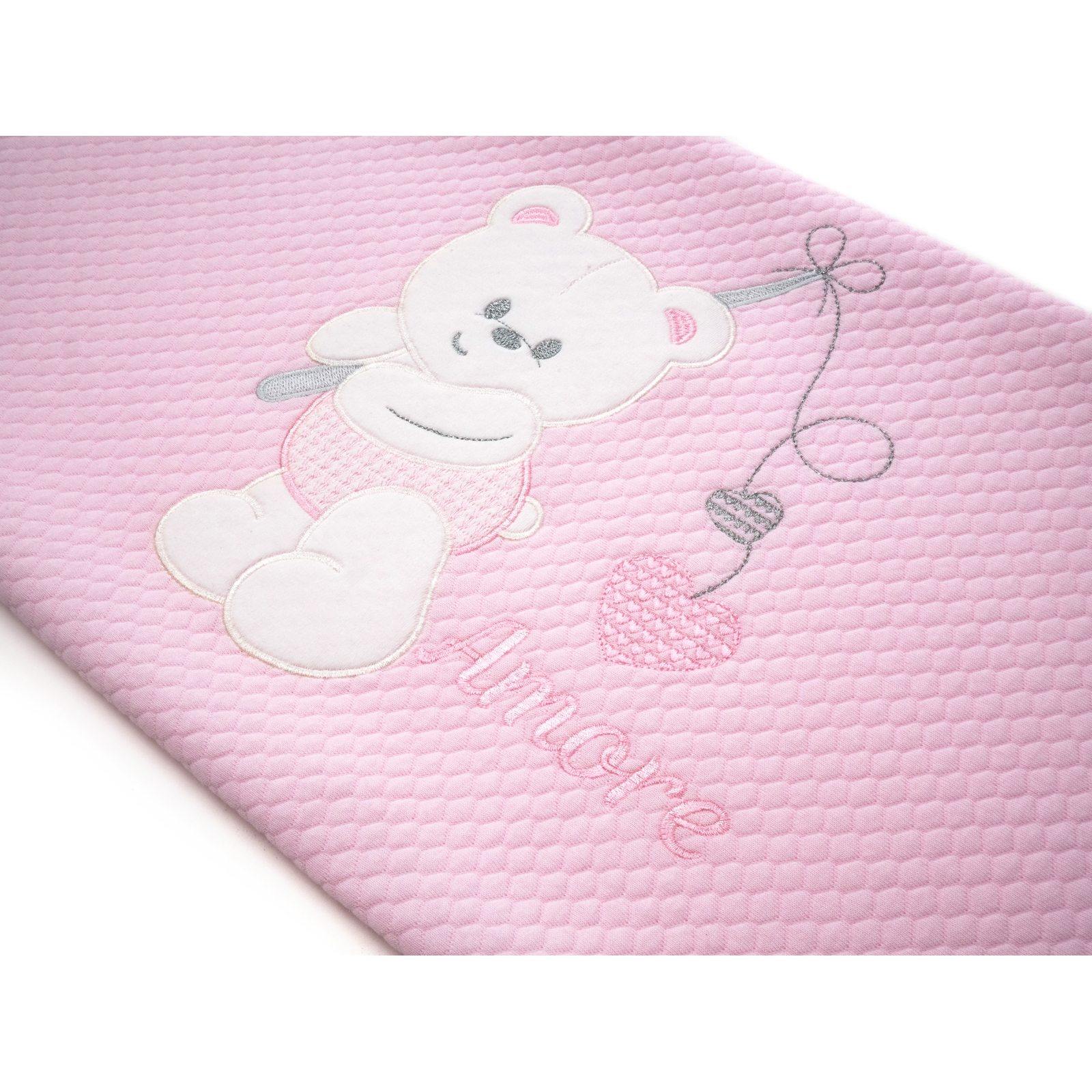 Дитяча ковдра Breeze з ведмедиком (64291-pink) зображення 3