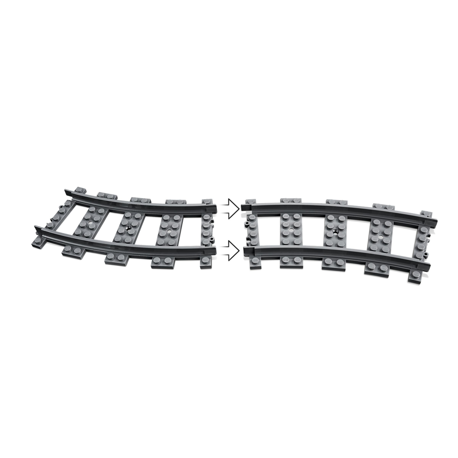 Конструктор LEGO City Железнодорожные стрелки 8 деталей (60238) изображение 3