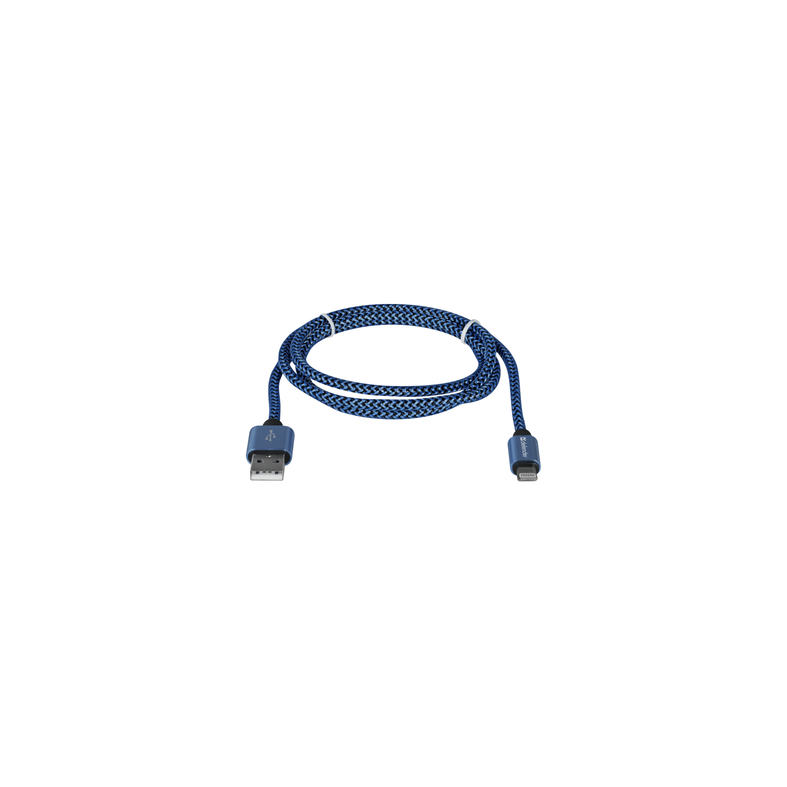 Дата кабель USB 2.0 AM to Lightning 1.0m ACH01-03T 2.1A blue Defender (87811) изображение 2