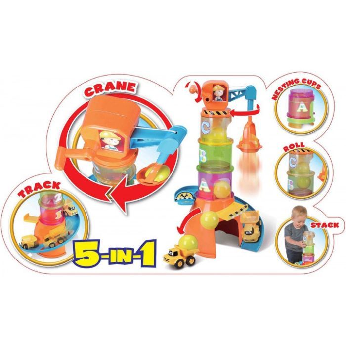 Игровой набор Bb Junior Volvo Stacking Crane (16-88605) изображение 2