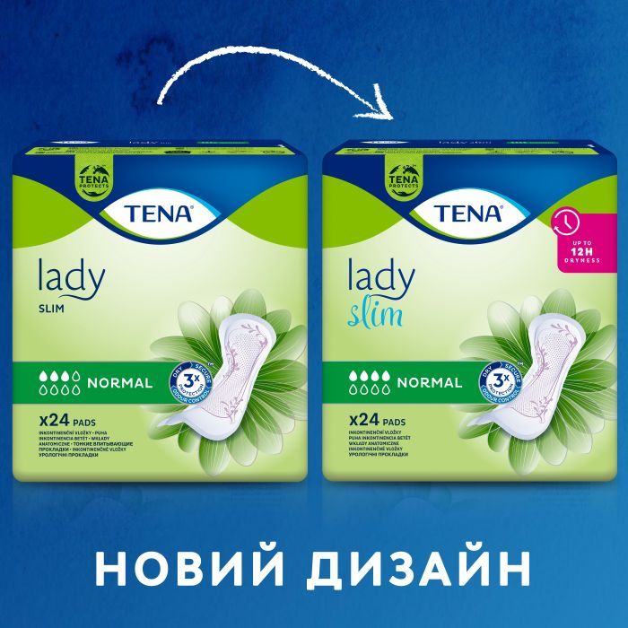 Урологические прокладки Tena Lady Slim Normal 24 шт. (7322540852141) изображение 3