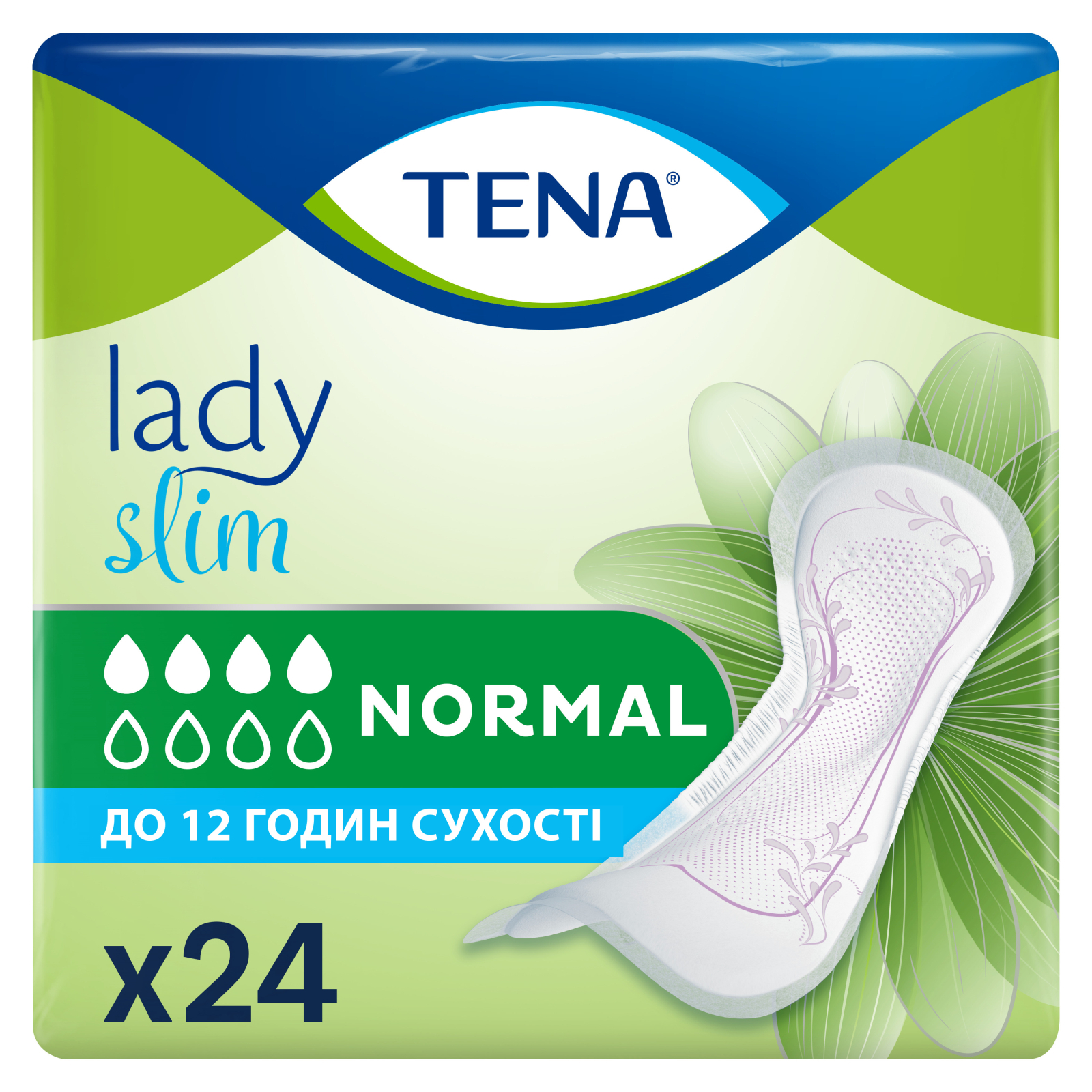 Урологічні прокладки Tena Lady Slim Normal 24 шт. (7322540852141)