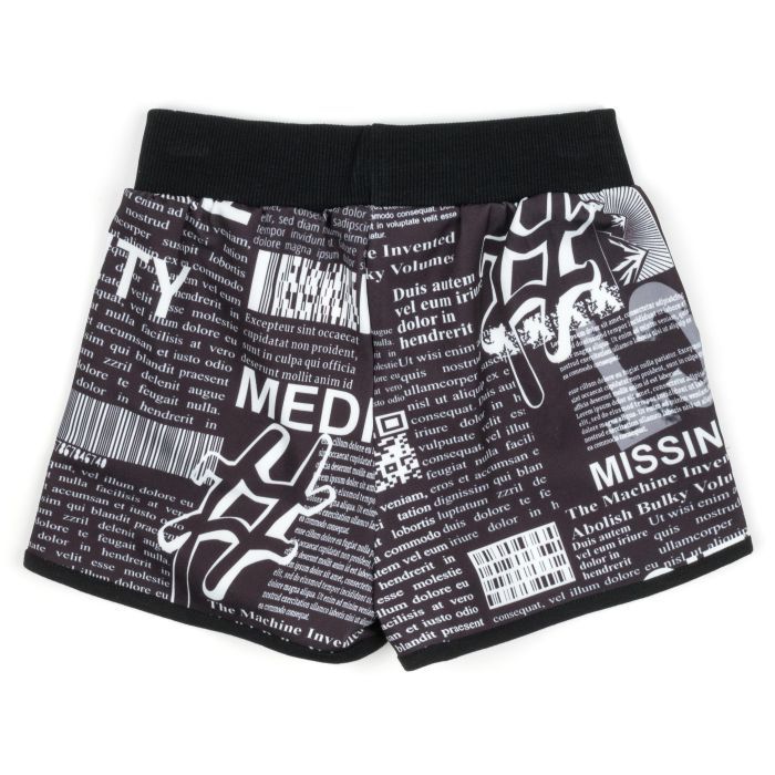 Шорти дитячі Monili з написами (9107-128G-black) зображення 2