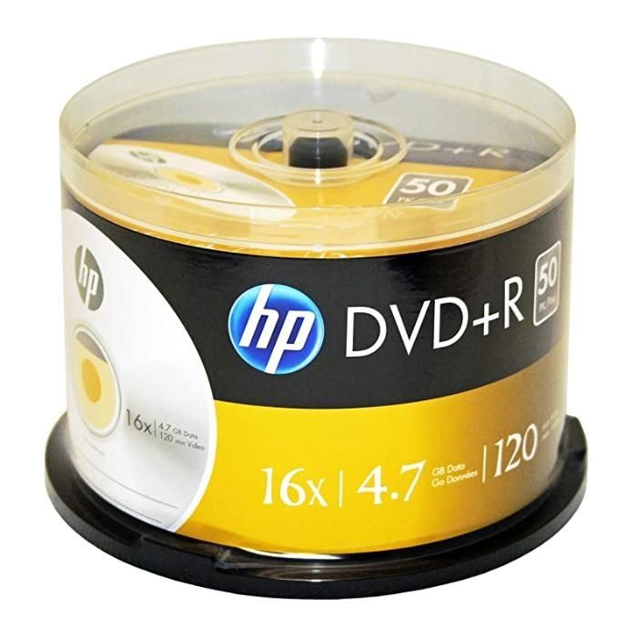 Диск DVD HP DVD+R 4.7GB 16X 50шт Spindle (69319/DRE00026-3)