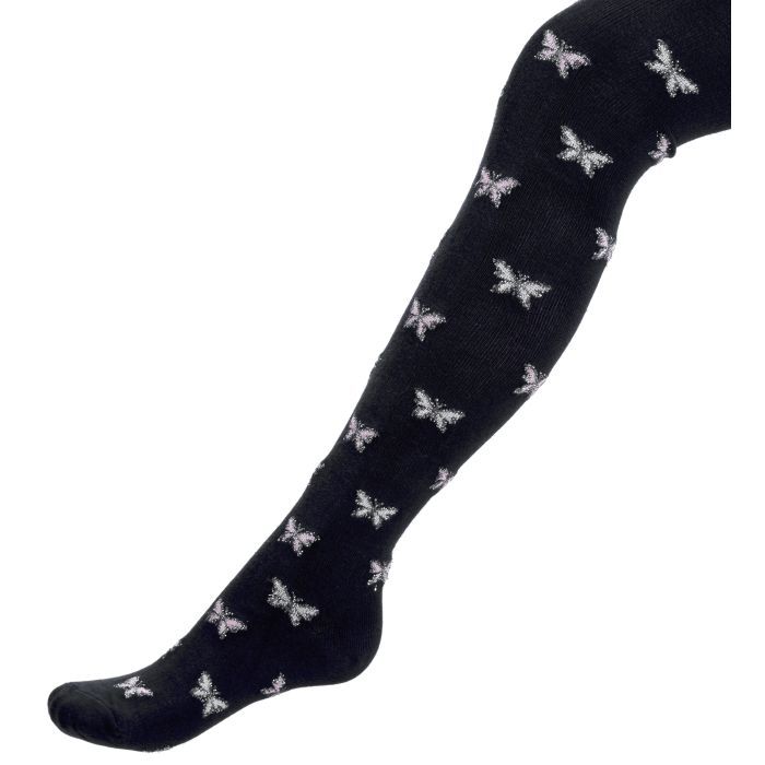 Колготки детские UCS Socks с бабочками (M0C0301-2110-5G-black)