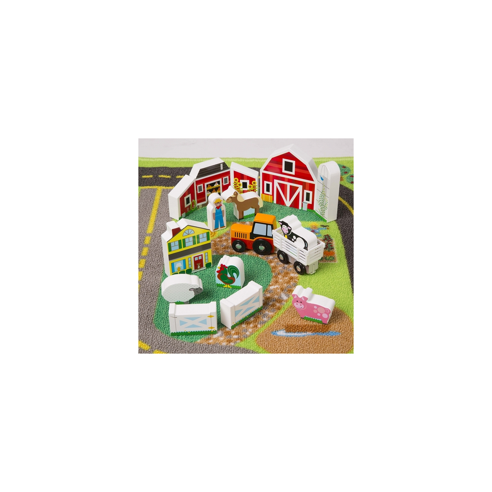 Детский коврик Melissa&Doug Мега-набор Коврик с игрушками (MD5195) изображение 4