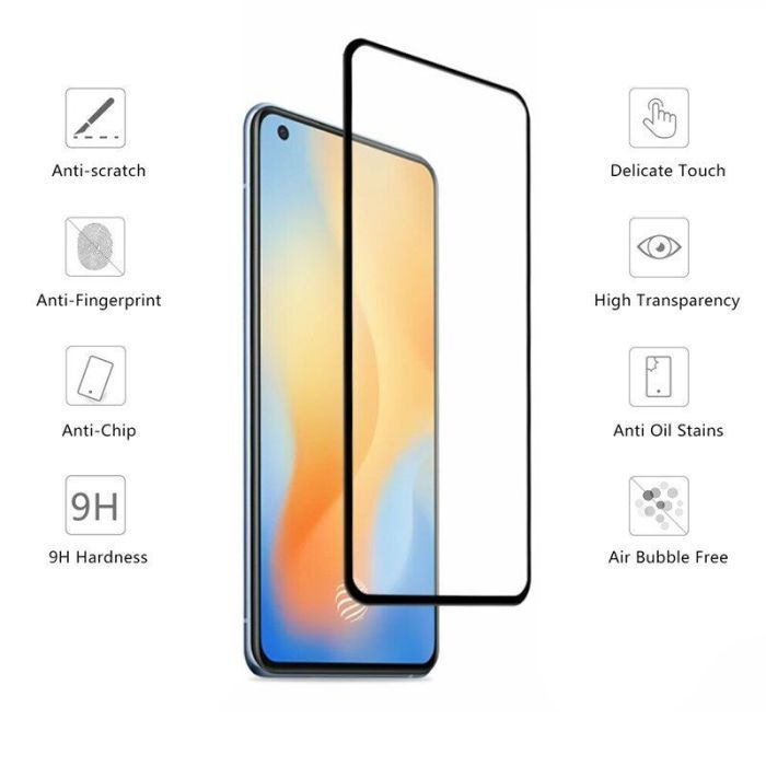 Стекло защитное Drobak Vivo Y30 Full Cover Full Glue (Black) (222230) (222230) изображение 2