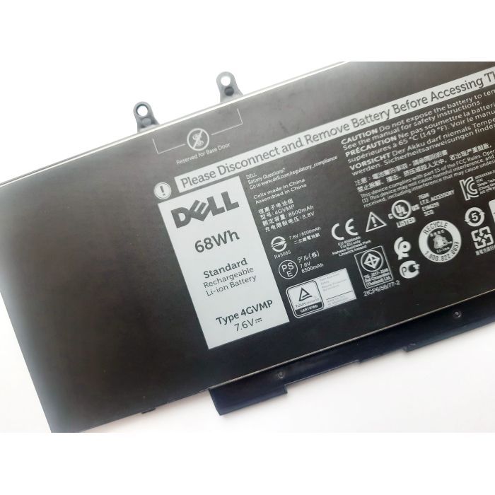 Аккумулятор для ноутбука Dell Latitude 5500 4GVMP, 68Wh (8500mAh), 4cell, 7.6V, Li-ion (A47508) изображение 3