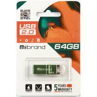 USB флеш накопитель Mibrand 64GB Сhameleon Light Green USB 2.0 (MI2.0/CH64U6LG) изображение 2