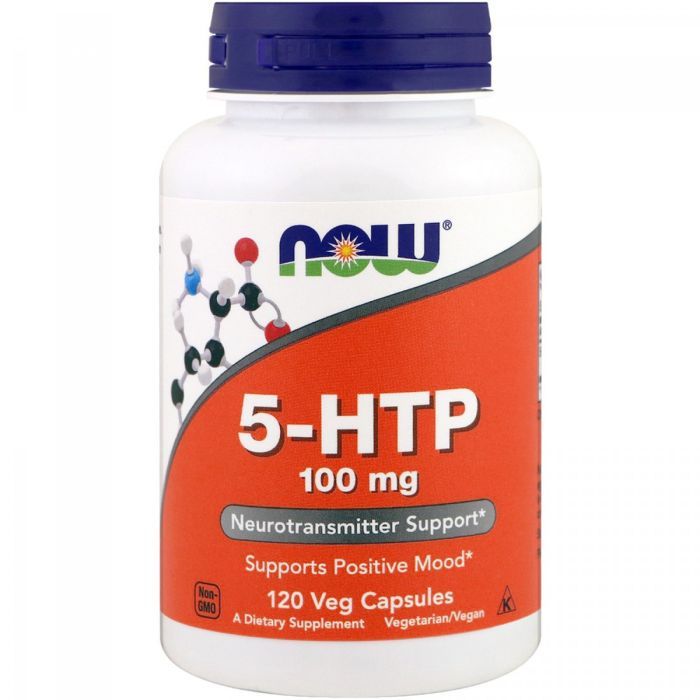 Аминокислота Now Foods 5-HTP (Гидрокситриптофан), 100мг, 120 вегетарианских капсул (NOW-00106) > цены в Киеве и Украине Аминокислота Now Foods 5-HTP (Гидрокситриптофан), 100мг, 120 вегетарианских капсул (NOW-00106)