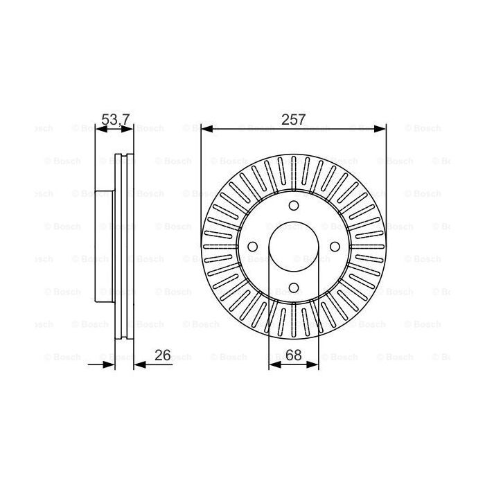 Тормозной диск Bosch 0 986 479 535 изображение 5