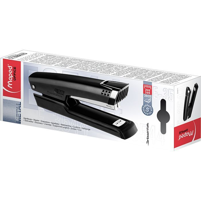 Степлер Maped ESSENTIALS METAL удлиненный, металлический, 25л., (скобы 24/ (MP.354411) изображение 2