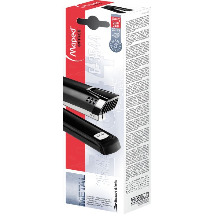 Степлер Maped ESSENTIALS METAL удлиненный, металлический, 25л., (скобы 24/ (MP.354411) изображение 3