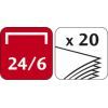 Степлер Maped ESSENTIALS METAL удлиненный, металлический, 25л., (скобы 24/ (MP.354411) изображение 4