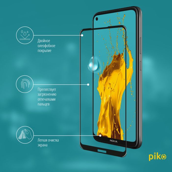 Стекло защитное Piko Full Glue Nokia 3.4 (1283126511530) изображение 4