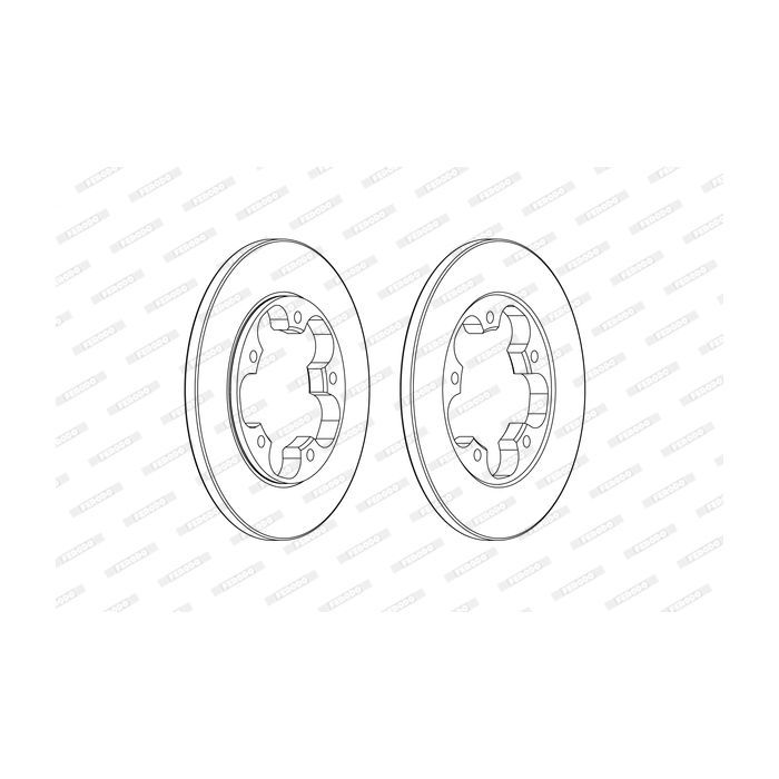 Тормозной диск FERODO DDF2484C