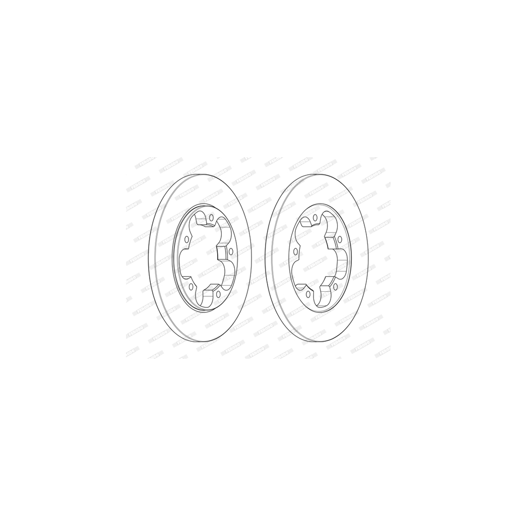Тормозной диск FERODO DDF2484C изображение 2