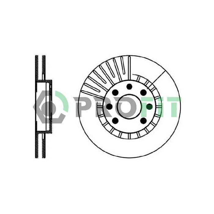 Гальмівний диск Profit 5010-0206