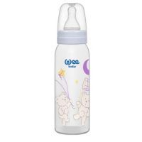 Бутылочка для кормления Wee baby Классическая от 0 до 6 месяцев 250 мл Синяя (852-light blue)