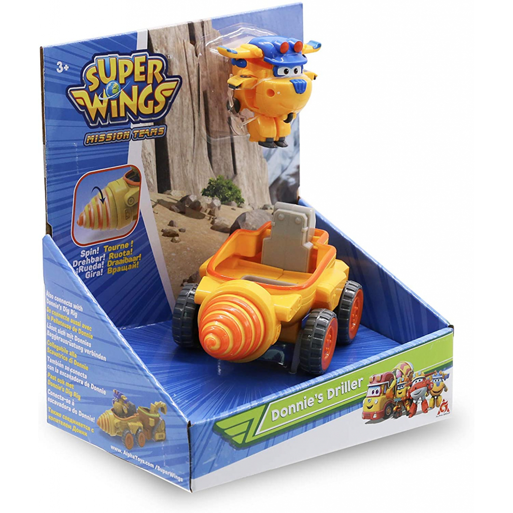 Ігровий набір Super Wings Donnie's Driller, Бурильний автомобіль Донні (EU730843) зображення 3