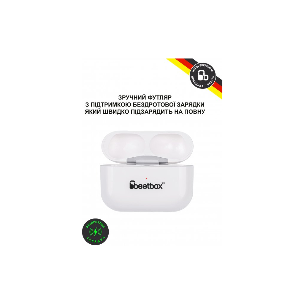Наушники BeatBox PODS PRO 1 Wireless Charging Black-Red (bbppro1wcbr) изображение 5